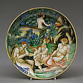 Shallow bowl, Maiolica (tin-glazed earthenware), Italian, Urbino