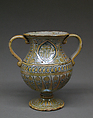 Vase, Maiolica (tin-glazed earthenware), lustered, Italian, Deruta