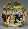 Dish, Orazio Fontana  Italian, Maiolica (tin-glazed earthenware), Italian, Urbino