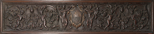 Chest front, Carved wood, Italian, possibly Venice