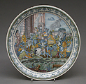 Plate, Miguel Soliva (Spanish, active 1727–55), Tin-glazed earthenware, Spanish, Alcora
