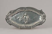 Fruit dish (one of a pair), Pewter, French