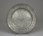 Plate, I. A. S. II, Pewter, German, Rokitzan