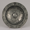 Plate, Jean Golin (French, master before 1591), Pewter, French, Montbéliard
