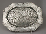 Dish, Possibly by Anton I Diem (Austrian, active 1711–44)  , or his son, Pewter, possibly Austrian, Schärding