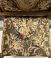 Armchair (fauteuil), Carved and gilded beechwood, wool Aubusson tapestry covers, French