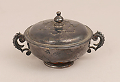 Box with cover, Elkington & Co. British, Silver on base metal, British, Birmingham, after French original
