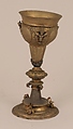 Goblet, Silver on base metal, parcel gilt, British, after Hungarian original