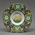 Plate, Ulisse Cantagalli (Italian, 1839–1901), Maiolica (tin-glazed earthenware), Italian, Florence
