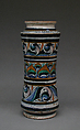 Albarello, Maiolica (tin-glazed earthenware), Italian, Faenza