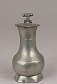 Alcohol measure "Demoiselle", Robert Toussaint Baillard (French, active 1743–1786), Pewter, French, Rouen