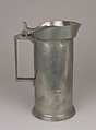 Double litre measure, E. Boulanget, Pewter, French, Lille
