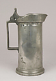 One litre measure, Pewter, Northern French