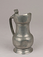 Pitcher (Pichet balustre avec gobelet en botte), Charles Vovelle (French, 1850–1921), Pewter, French, Chartes