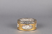 Snuffbox with six scenes of putti at play, Jean Georges (or George) (master 1752, died 1765), Gold, grisaille enamel, diamonds, French, Paris