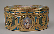 Snuffbox, Jean-Joseph Barrière (French, apprenticed 1750, master 1763, active 1793), Gold, enamel, French, Paris