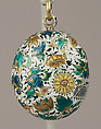 Watch, Watchmaker: François Hubert (ca. 1592), Gold, enamel, French, Rouen