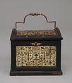 Casket, Verre églomisé, wood, metal gilt, German, Nuremberg
