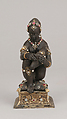 Woman pulling a thorn from her foot, Ambergris, gold, jewels, enamel, European