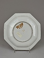 Octagonal plate, probably Höchst Manufactory (German, 1746–1796), Hard-paste porcelain, German, probably Höchst or Nymphenburg