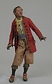 Young man, Polychromed terracotta head; wooden limbs; body of wire wrapped in tow; various fabrics, Italian, Naples