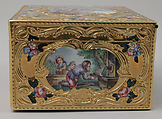 Snuffbox, Barnabé Sageret (French, active Paris, master 1731, died 1758), Gold, enamel, French, Paris