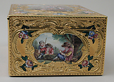 Snuffbox, Barnabé Sageret (French, active Paris, master 1731, died 1758), Gold, enamel, French, Paris
