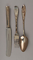 Fork (part of a set), F.E. Gerike (1833–1861), Silver, German, Berlin