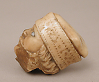 Head, Ivory, glass, Russian