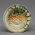 Bowl, Lead-glazed earthenware, Italian