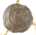 Royal Seal of Henri II, Black wax impression on silk tassels, French