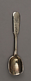 Salt spoon, M. B., Silver, Russian, St. Petersburg
