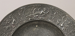 Plate, Jules-Paul Brateau (French, 1844–1923), Pewter, French, Paris