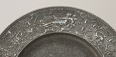 Plate, Jules-Paul Brateau (French, 1844–1923), Pewter, French, Paris