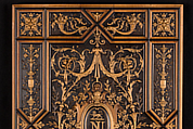 Book or album cover, Henry-Auguste Fourdinois (French, 1830–1907), Ebony and boxwood, pear and other fruitwoods, French, Paris