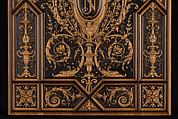 Book or album cover, Henry-Auguste Fourdinois (French, 1830–1907), Ebony and boxwood, pear and other fruitwoods, French, Paris