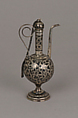 Miniature ewer, Silver and niello, Russian