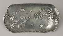 Tray, Jules-Paul Brateau (French, 1844–1923), Pewter, French