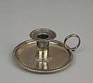 Chamber candlestick, William Fountain, Silver, British, London