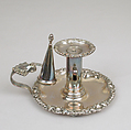 Chamber candlestick, Matthew Boulton British, Silver, British, Birmingham