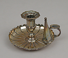 Chamber candlestick or taperstick, John Figg, Silver, British, London