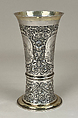 Footed beaker, Jeremias Jekel (master 1618, died 1667), Silver, partly gilded, Hungarian, Brassó