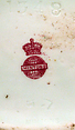 Round, flat bodied bottle (one of a pair), Christopher Dresser (British, Glasgow, Scotland 1834–1904 Mulhouse), Bone china, British, Stoke-on-Trent, Staffordshire