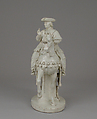 Pope Pius VI on Horseback, Antonio and Lorenzo Cialli, White glazed earthenware, Italian, Rome