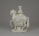 Pope Pius VI on Horseback, Antonio and Lorenzo Cialli, White glazed earthenware, Italian, Rome