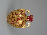 Vase with handles, Crown Derby (British, 1750–present), Bone china with enamel decoration and gilding, British, Derby