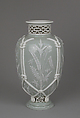 Vase with rope and wheat decoration, Minton(s) (British, Stoke-on-Trent, 1793–present), Bone china, British, Stoke-on-Trent, Staffordshire