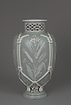 Vase with rope and wheat decoration, Minton(s) (British, Stoke-on-Trent, 1793–present), Bone china, British, Stoke-on-Trent, Staffordshire