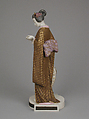 Figure of Japanese woman, James Hadley (British, 1837–1903), Bone china (
