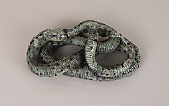 Snake, Saint-Honoré-les-Bains (French, ca. 1820–1914), Glazed earthenware, French, possibly St. Honoré-les-Bains